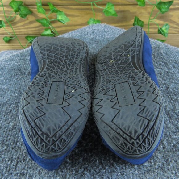 Laura Scott Women's Flat Blue Fabric Size 8.5M Gently Used 2025 - Picture 5 of 6